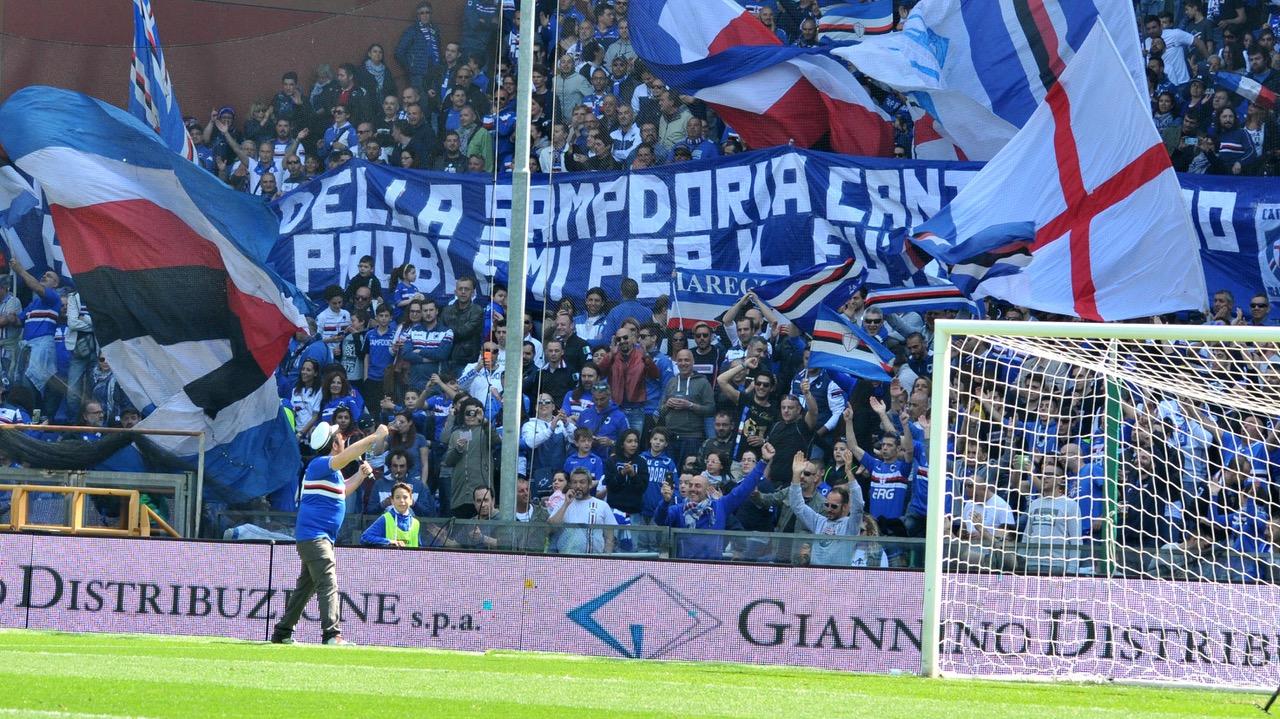 Sampdoria Fiorentina Gradinata Fedelissimi manolo strimpelli sampdoria