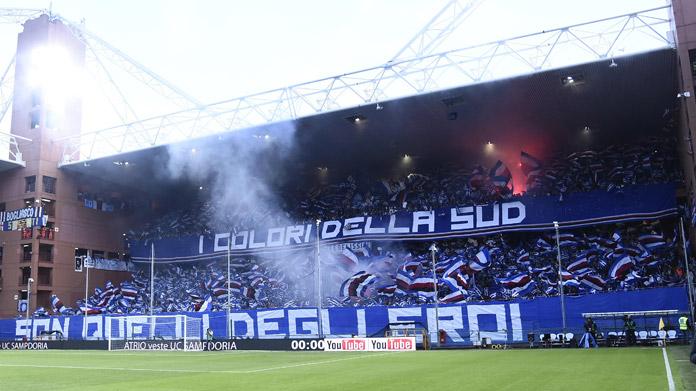 sampdoria tifosi gradinata sud derby