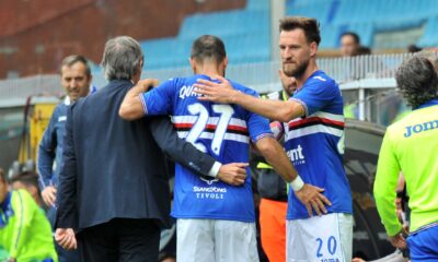 infortunio quagliarella sampdoria-chievo