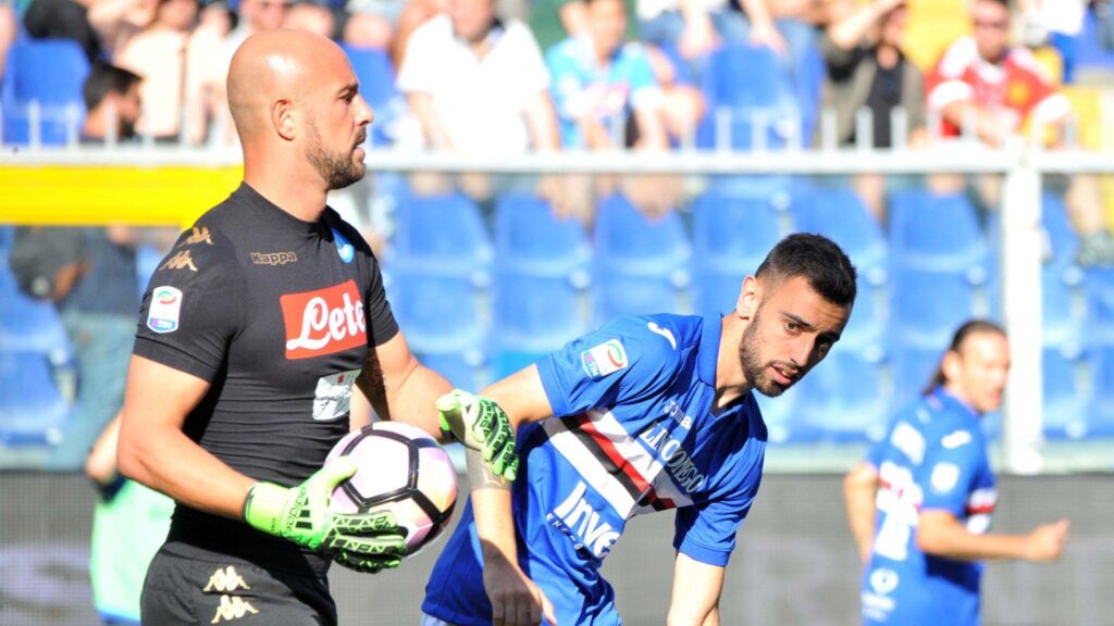 Reina Fernandes Napoli Sampdoria