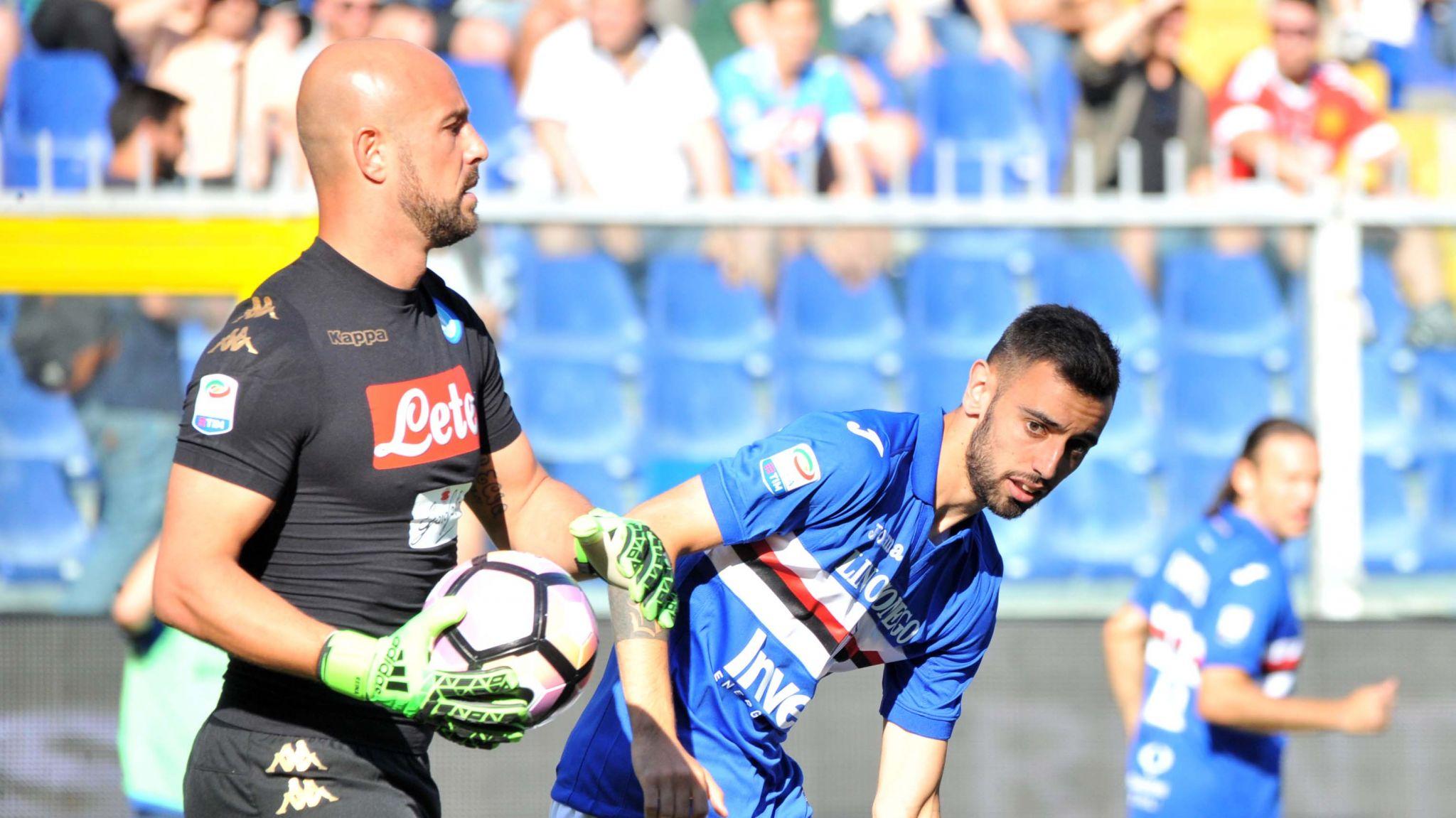 Reina Fernandes Napoli Sampdoria