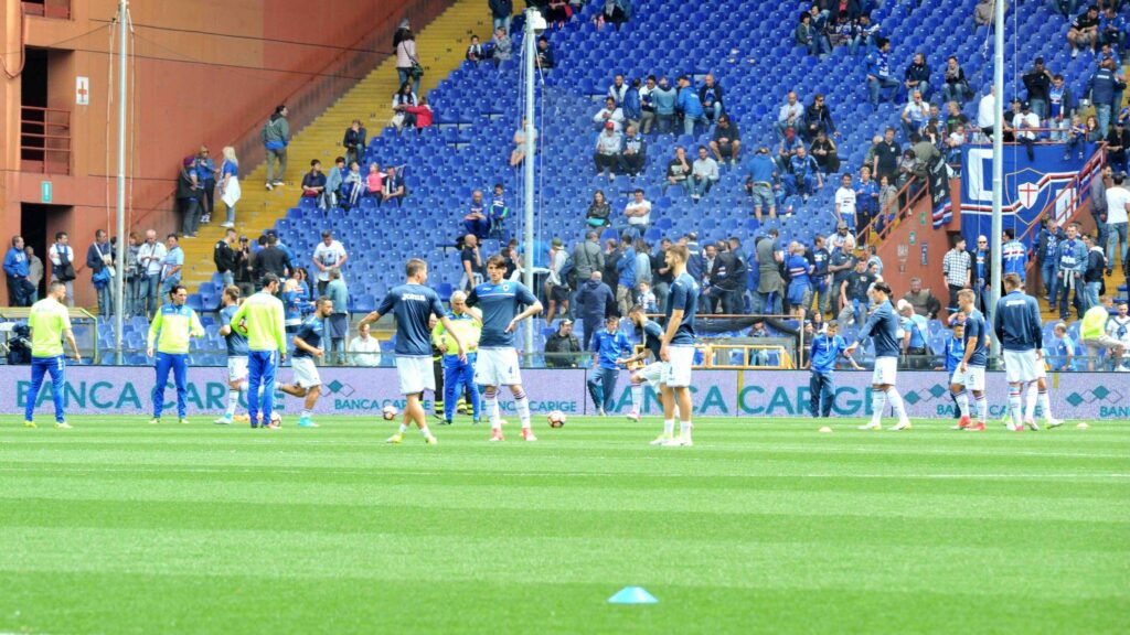 Riscaldamento Sampdoria Chievo