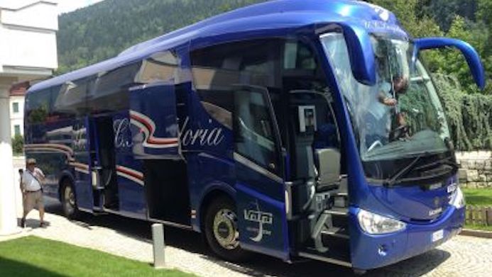 Sampdoria pullman ritiro ponte di legno