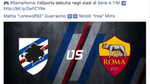 Sampdoria-Roma è su FIFA: la sfida virtuale in diretta al Ferraris