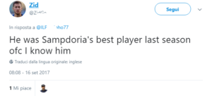 skriniar gol reazioni 13