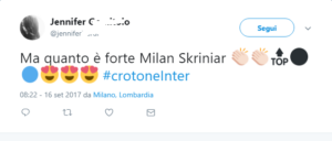 skriniar gol reazioni 3