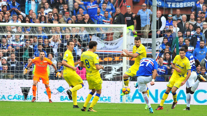 quagliarella calcia sampdoria chievo