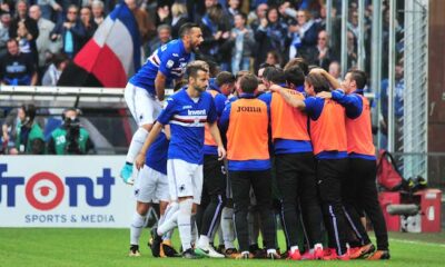 sampdoria esultanza convocati