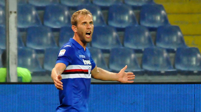 Strinic in azione con la maglia della Sampdoria