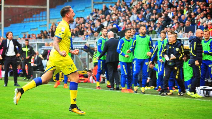 cacciatore esultanza sampdoria-chievo