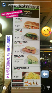 sampdoria omelette instagram