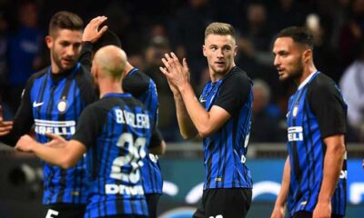 skriniar esultanza inter ottobre 2017