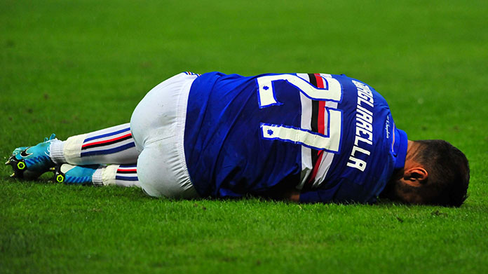 quagliarella infortunio