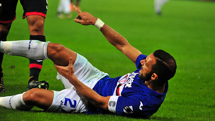 quagliarella sampdoria derby moviola