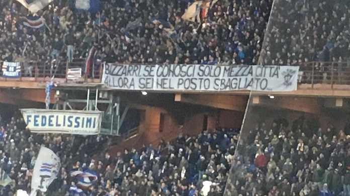 bizzarri striscione sampdoria