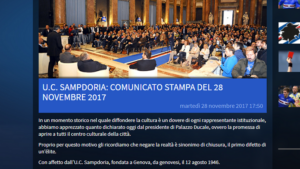 comunicato stampa sampdoria bizzarri