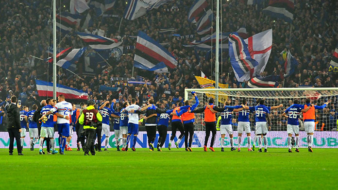 gradinata sud esultanza sampdoria