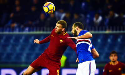 dzeko silvestre sampdoria roma gennaio 2018