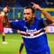quagliarella esultanza bis sampdoria gennaio 2018