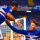 esultanza sampdoria quagliarella ramirez zapata