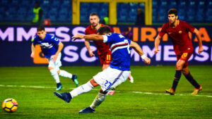 quagliarella sampdoria roma gennaio 2018