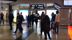 sampdoria roma tifosi aeroporto
