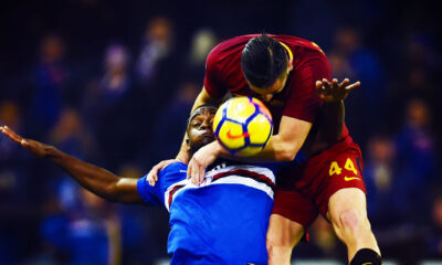 zapata manolas sampdoria roma gennaio 2018