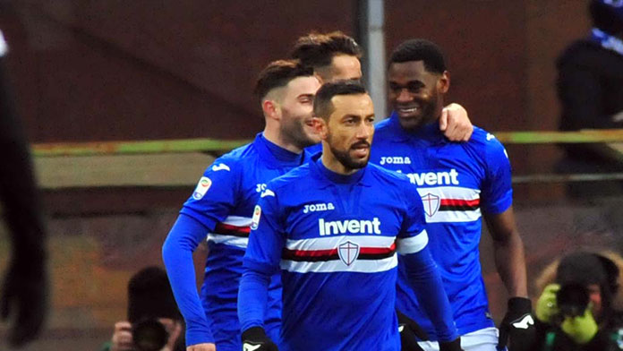Esultanza Samp udinese