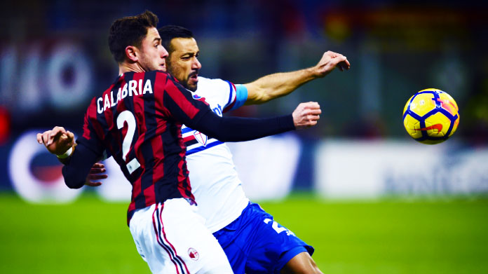 Milan Sampdoria highlights Quagliarella