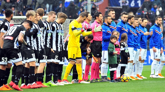 formazioni sampdoria udinese