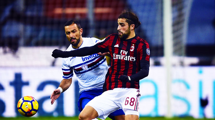 milan sampdoria live