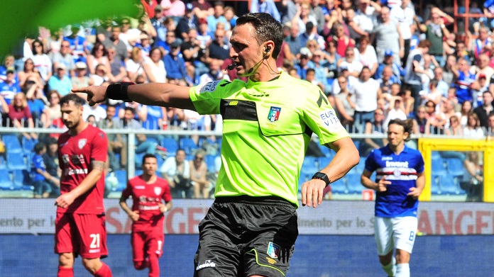 arbitro abisso moviola sampdoria-cagliari