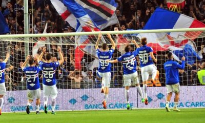 esultanza sampdoria bologna aprile 2018