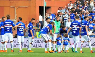 esultanza sampdoria cagliari gradinata