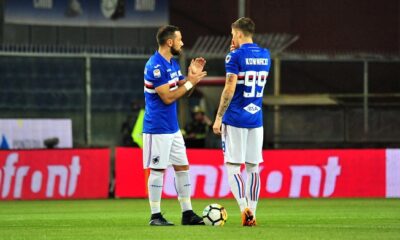kownacki quagliarella sampdoria bologna aprile 2018