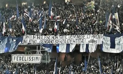 striscione sud derby