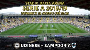 Udinese-Sampdoria, streaming LIVE e diretta TV: come vedere la partita