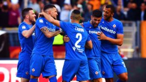 fiorentina esultanza aprile 2018