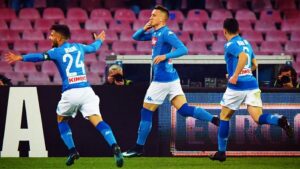 zielinski esultanza napoli febbraio 2018