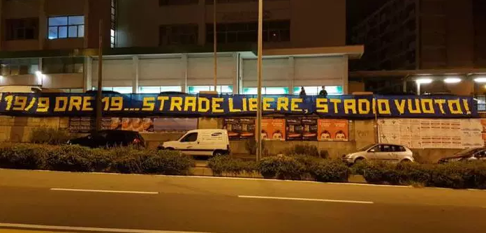 striscione ultras