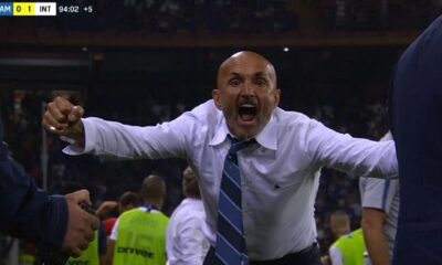 spalletti esultanza gol sampdoria-inter