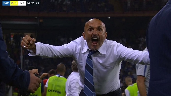 spalletti esultanza gol sampdoria-inter