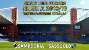 Sampdoria-Sassuolo, streaming LIVE e diretta TV: come vedere la partita