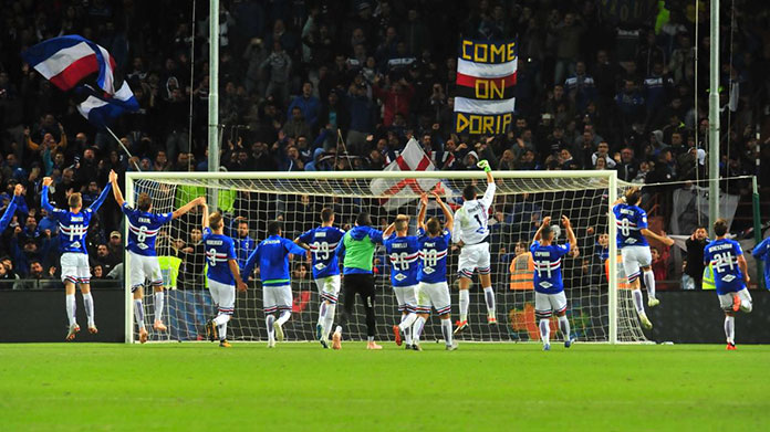 esultanza sampdoria spal