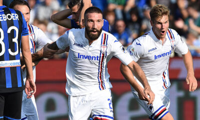 tonelli esultanza sampdoria-atalanta