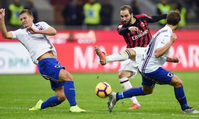 higuain milan-sampdoria