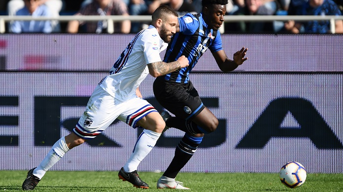 atalanta sampdoria streaming