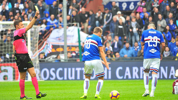 rocchi proteste giallo praet sampdoria-torino