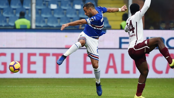 quagliarella iago falque convocati sampdoria torino