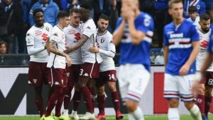 Sampdoria-Torino 1-4, sintesi e tabellino